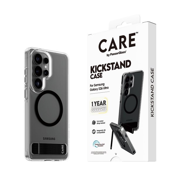 CARE by PanzerGlass Samsung Galaxy S26 Ultra Deksel Kickstand MagSafe Transparent