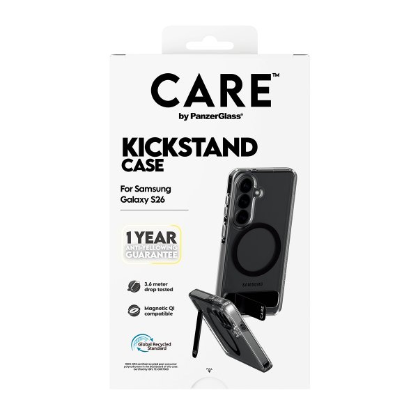 CARE by PanzerGlass Samsung Galaxy S26 Deksel Kickstand MagSafe Transparent