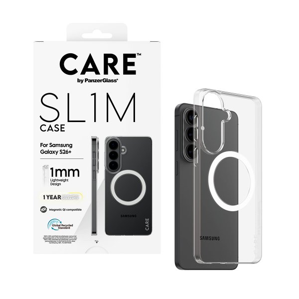 CARE by PanzerGlass Samsung Galaxy S26 Plus Deksel SL1M Transparent