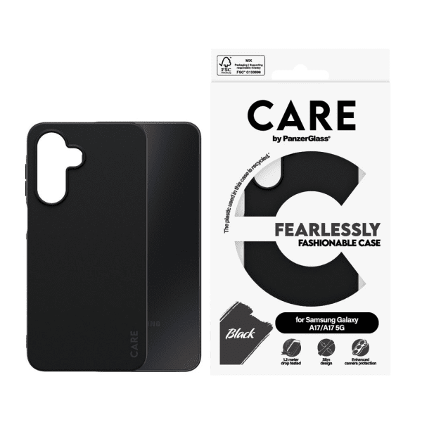 CARE by PanzerGlass Samsung Galaxy A17 Deksel Fashionable Svart