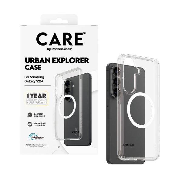 CARE by PanzerGlass Samsung Galaxy S26 Plus Deksel Urban Explorer MagSafe Transparent