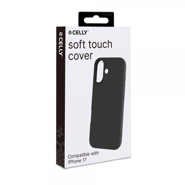 Celly iPhone 17 Deksel CROMO Svart