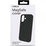 Celly iPhone 16 Deksel CROMOMAG Svart