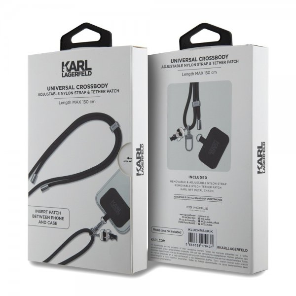 Karl Lagerfeld Crossbody Strap Svart