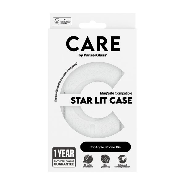 CARE by PanzerGlass iPhone 16e/17e Deksel Urban Combat MagSafe Star Lit