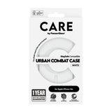 CARE by PanzerGlass iPhone 16e/17e Deksel Urban Combat MagSafe Hvit
