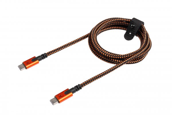 Xtorm Xtreme USB-C to USB-C PD Cable 1.5m Svart Oransje