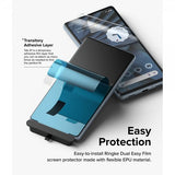 Ringke Google Pixel 7a Skjermbeskytter Dual Easy Film 2-pakning