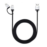 Just Mobile AluCable Duo USB-A/Micro-USB/Lightning 1.5m