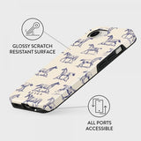Burga iPhone 16e/iPhone 17e Deksel Tough MagSafe Derby Race