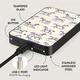 Burga Powerbank MagSafe 5000 mAh Derby Race Metallgrå