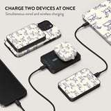 Burga Powerbank MagSafe 5000 mAh Derby Race Metallgrå
