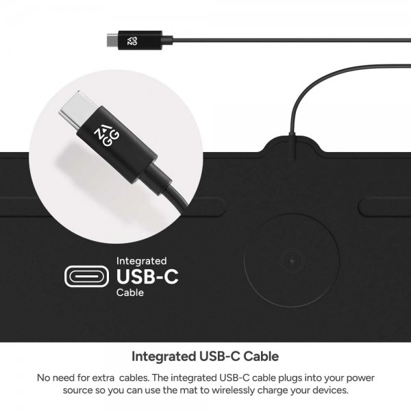 Zagg Desk Mat with Wireless Charging