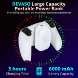 Devaso Powerbank PlayStation 5 Kontrollere 6000 mAh
