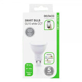 Deltaco Smart Home Dimmbar LED-pære GU10 WiFi 5W
