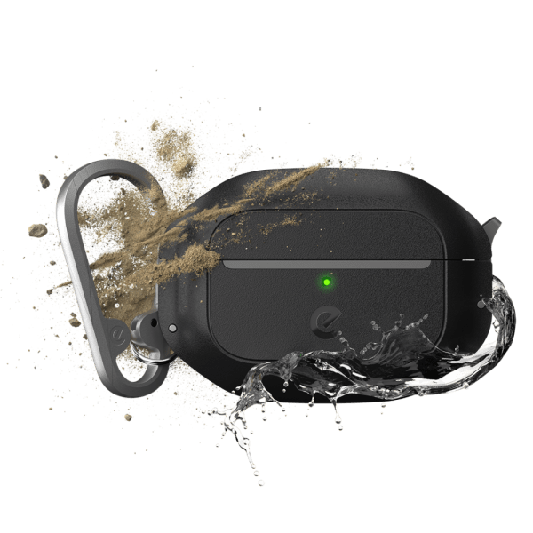 KeyBudz AirPods Pro 2 Deksel Element Series Carbon Black