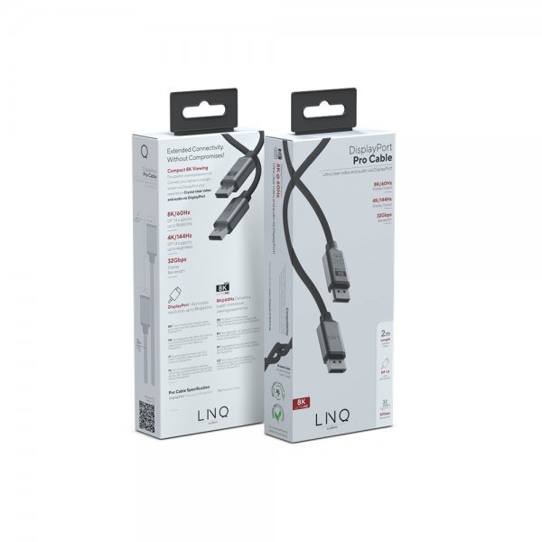 LINQ by Elements Display Port 8K/60Hz kabel 2m