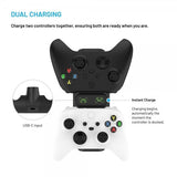 Fixed Dual Charging Dock for Xbox Series S, X and One Controllers Svart