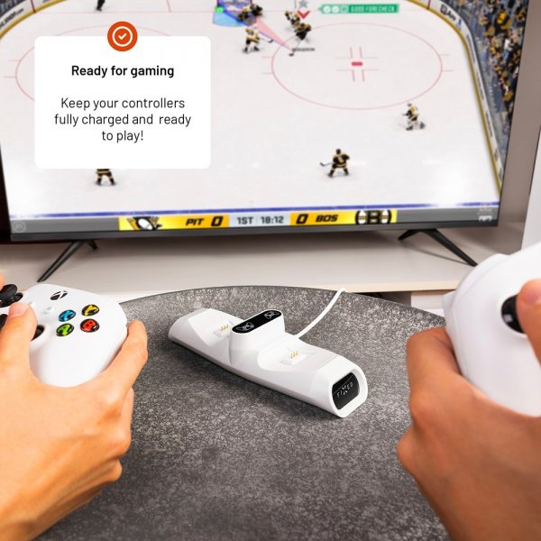 Fixed Dual Charging Dock for Xbox Series S, X and One Controllers Hvit