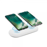 Xqisit Dobbelt Trådløs lader Dual Charging Pad 32W Hvit