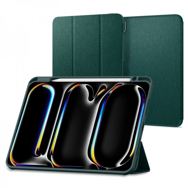 Spigen iPad Pro 11 (M4/M5) Etui Urban Fit Midnight Green