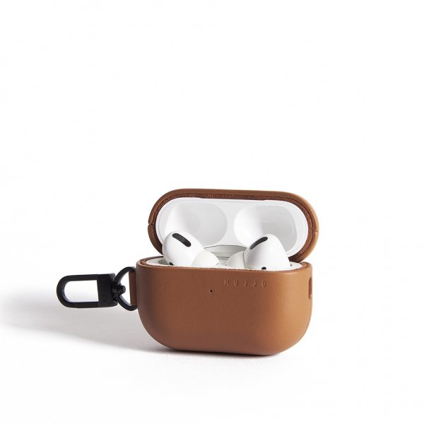 Mujjo AirPods Pro 2 Deksel Echelon Tan