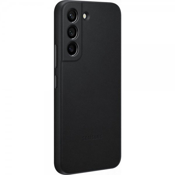 Samsung Original Galaxy S22 Deksel Leather Cover Svart