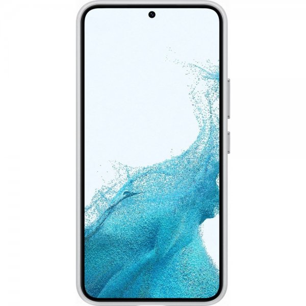 Samsung Original Galaxy S22 Deksel Leather Cover Light Gray