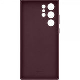 Samsung Original Galaxy S22 Ultra Deksel Leather Cover Burgundy