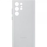 Samsung Original Galaxy S22 Ultra Deksel Leather Cover Light Gray