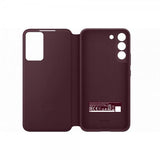 Samsung Original Galaxy S22 Etui Smart Clear View Cover Burgundy