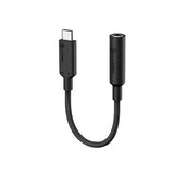 ALOGIC Elements PRO 10cm USB-C to 3.5mm Audio Adapter Black