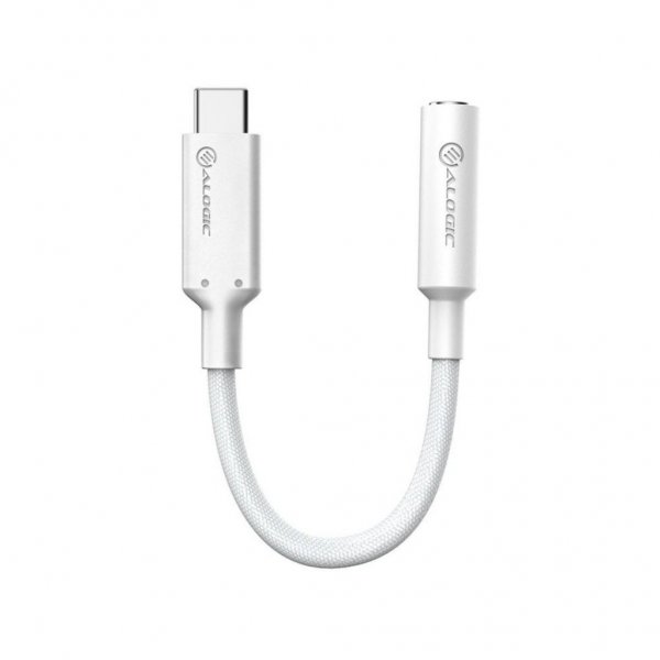 ALOGIC Elements Pro 10cm USB-C til 3.5mm Lydadapter Hvit