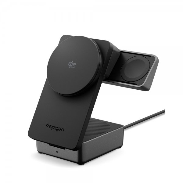 Spigen Essential 3-i-1 Sammenleggbar Trådløs Ladestasjon MagSafe Qi2 25W