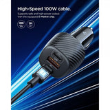 Spigen Essential Mobillader til bil 113W 2xUSB-C 1xUSB-A Svart