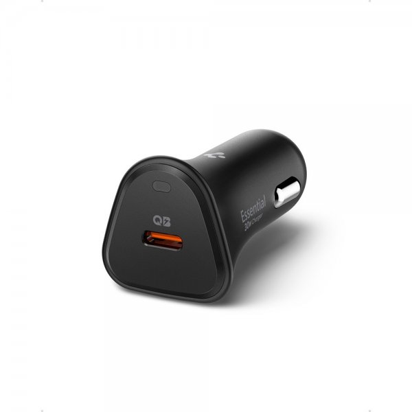 Spigen Essential Mobillader til bil 30W USB-C Svart