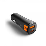 Spigen Essential Mobillader til bil 48W 1xUSB-C 1xUSB-A Svart