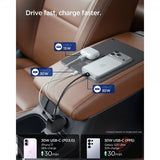 Spigen Essential Mobillader til bil med innebygd Kabel 60W Svart