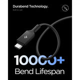 Spigen Essential Kabel Fabric USB-C/USB-C 100W 1.5m Svart