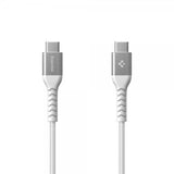 Spigen Essential Kabel Fabric USB-C/USB-C 100W 1m Hvit