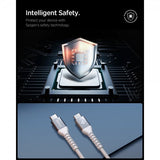 Spigen Essential Kabel Fabric USB-C/USB-C 100W 1m Hvit