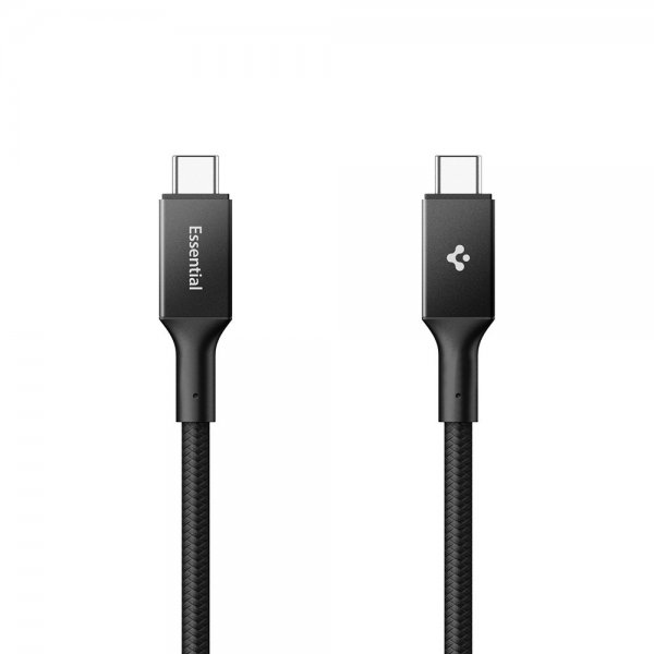 Spigen Essential Kabel Fabric USB-C/USB-C 240W 1.5m Svart