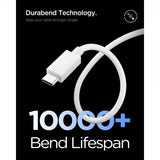Spigen Essential Kabel USB-A/USB-C 60W 2m Hvit