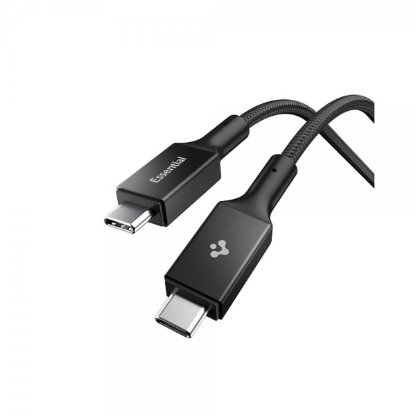Spigen Essential Kabel USB-C/USB-C 100W 1m Svart