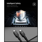 Spigen Essential Kabel USB-C/USB-C 100W 1m Svart
