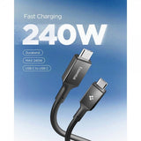 Spigen Essential Kabel USB-C/USB-C 240W 1.2m Svart