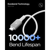 Spigen Essential Kabel USB-C/USB-C 240W 1.2m Hvit