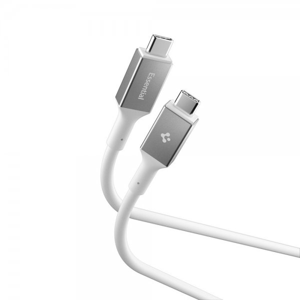 Spigen Essential Kabel USB-C/USB-C 240W 1.2m Hvit
