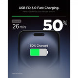 Spigen Essential Lader 20W USB-C Hvit
