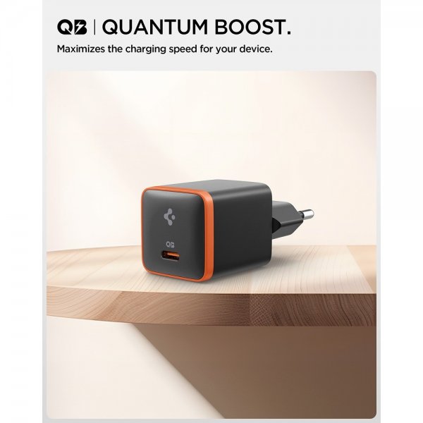 Spigen Essential Lader 30W USB-C Svart